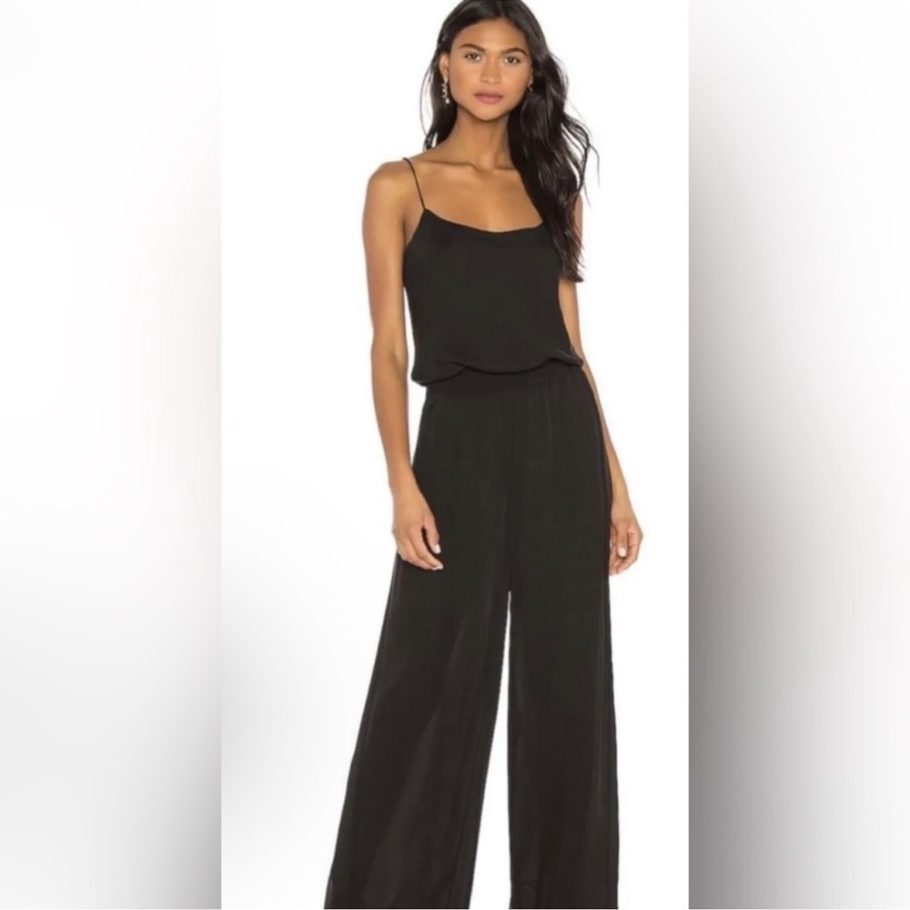 Theory Black Jumpsuit / sz Small / Pockets / Maxi / Cinched Waist / S